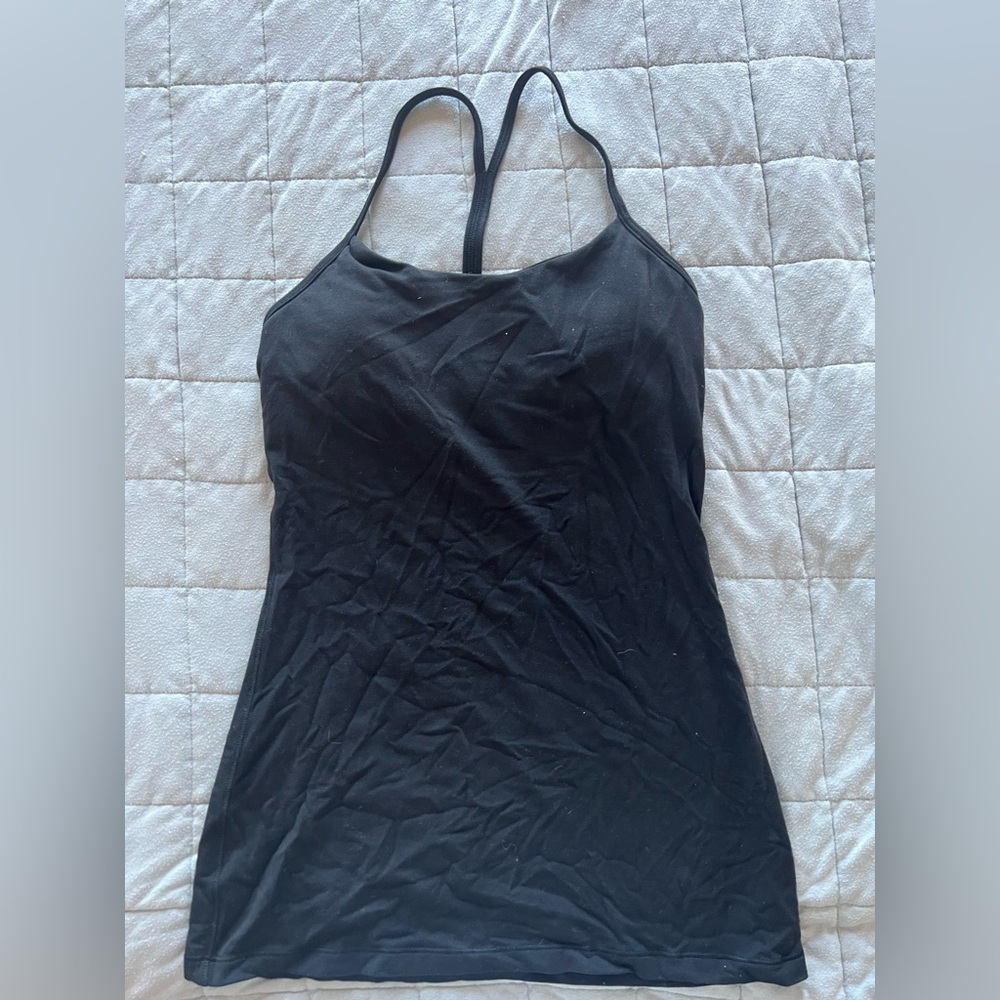 Lululemon black tank top size 4